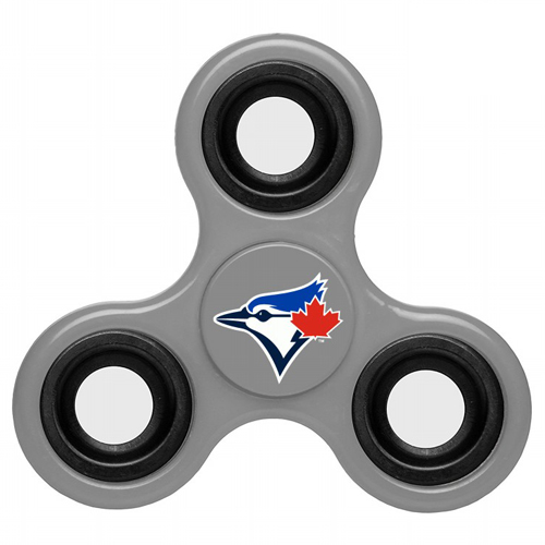 MLB Toronto Blue Jays 3 Way Fidget Spinner G37 - Gray - Click Image to Close